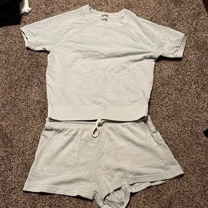 Gap, light blue, small-xsmall sweatsuit sleep set.